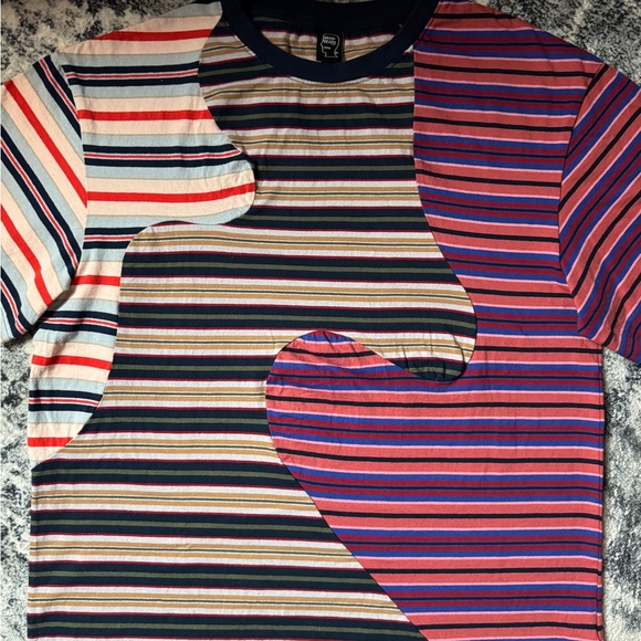 Brain Dead Striped Swirl T Shirt - Picture 2 of 7